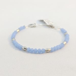 Alex and Ani Nautical Light Baby Blue Beaded Bracelet